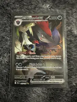 N's Zoroark ex 185/159 - Pokemon Journey Together Special Illustration Rare SIR - Image 1