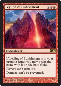 MTG Leyline of Punishment, Magic 2011, Heavily Played, English - Image 1