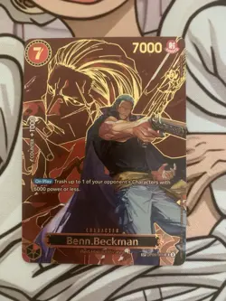 Benn.Beckman SP OP13 OP09-009 Carrying On His Will English One Piece TCG READ!!! - Image 1