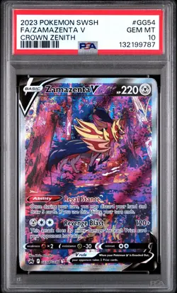 PSA 10 ZAMAZENTA V GG54/GG70 FULL ART CROWN ZENITH POKEMON 🍂 - Image 1