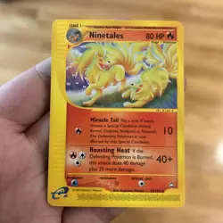 Pokemon TCG Ninetales Aquapolis 25/147 Regular 1st Edition Rare Non Holo Vintage - Image 1