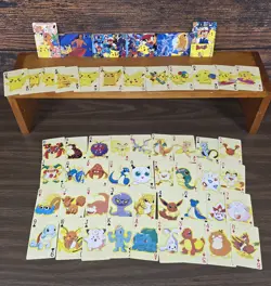 Vtg Pocket Monsters Pokemon Poker Deck of 54 cards See Pics 🔥 - Image 2