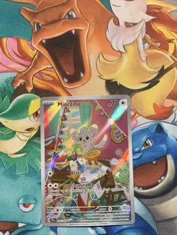 Minccino 182/162 Illustration Rare SV05: Temporal Forces NM/M Pokemon TCG - Image 1