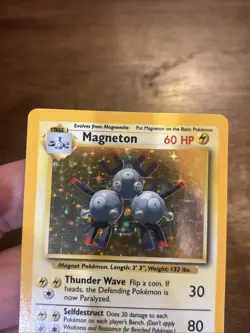 Pokemon TCG Base Set Magneton #9/102 Holo Vintage old school foil - Image 2