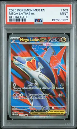 2025 POKEMON MEG EN-MEGA EVOLUTION ULTRA RARE #163 MEGA LATIAS EX PSA 9 - Image 1