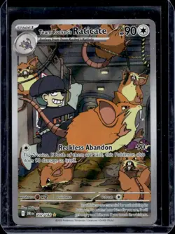 2025 Pokemon SV Destined Rivals DRI EN Team Rocket's Raticate #202/182 - Image 1