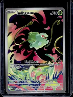 2025 Pokemon Mega Evolution Bulbasaur Illustration Rare #133/132 - Image 1