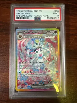 Pokemon Sylveon EX TCG Card 156/131 Prismatic Evolutions PSA 9 - Image 1
