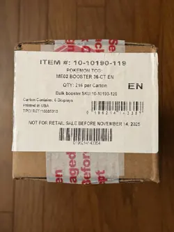 Pokemon Mega Evolution Phantasmal Flames ME02 Booster Box 6-Box Sealed Case - Image 3