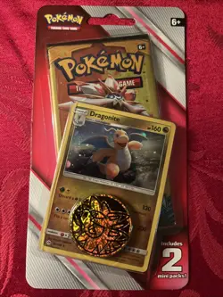 Pokemon 2019 Sun and Moon/ TeamUp Blister 2 Mini Booster Packs with Coin - Image 1