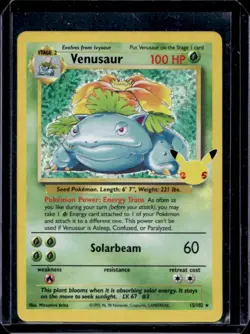 2021 Pokemon SWSH Celebrations Venusaur Classic Collection #15/102 - Image 1