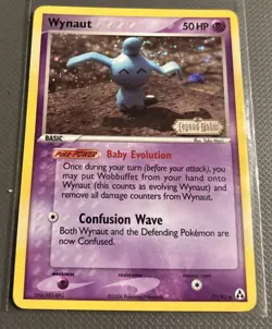 Pokemon TCG Legend Maker #71/92 Wynaut Reverse Holo NM NP - Image 1