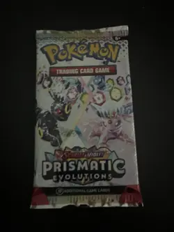 22.34g VERY HEAVY Prismatic Evolutions Pokemon Sealed Booster Pack New - Image 2
