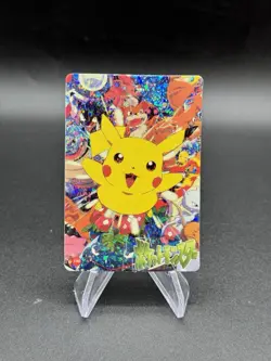 Pikachu Gengar Holo Pokemon Vintage Pocket Monsters Vending Prism Sticker 100 - Image 1