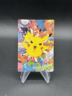 Pikachu & Ash Holo Pokemon Vintage Pocket Monsters Vending Prism Sticker 108 - Image 2