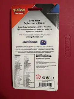Pokemon TCG EVOLVING SKIES & CHILLING REIGN 2-Pack Booster Packs Latias Pin - Image 4