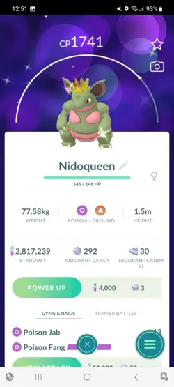 Pokemon Go Shiny Nidoqueen Crown - Image 1