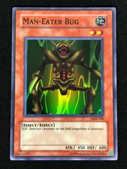 Yugioh Man Eater Bug LOB-108 Ultra (LP) - Image 1
