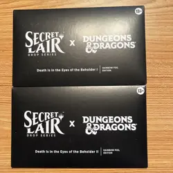 MTG Secret Lair x D&D: Death Is in the Eyes of the Beholder I + II Rainbow FOIL - Image 3