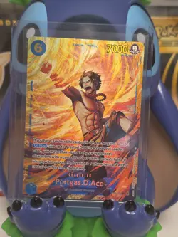 One Piece - OP13-119 - SEC - Portgas.D.Ace Foil NM Double Sleeved MINT - Image 2