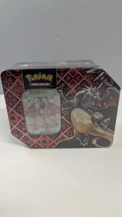 Pokemon TCG Scarlet & Violet Paldean Fates Charizard EX Tin, Sealed - Image 2