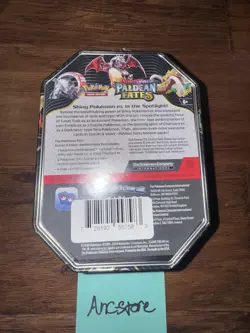 Pokemon TCG: SV Paldean Fates Tin (Shiny Charizard ex) Sealed - 4 Booster Packs - Image 2