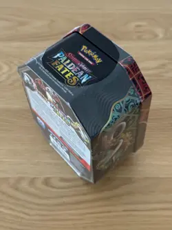 Pokemon TCG Scarlet & Violet Paldean Fates Charizard ex 4 Pack Tin - New Sealed - Image 3