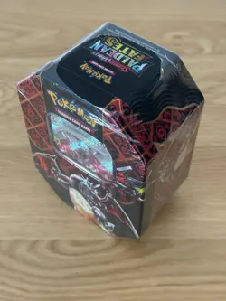 Pokemon TCG Scarlet & Violet Paldean Fates Charizard ex 4 Pack Tin - New Sealed - Image 4