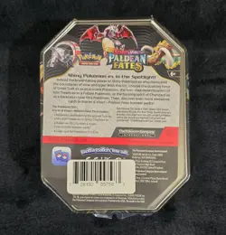 Pokemon TCG Scarlet & Violet Paldean Fates Charizard EX Tin (SEALED) - Image 4