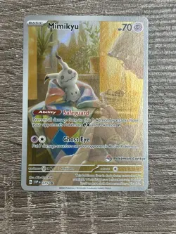 Mimikyu #75 Pokemon Center Stamped Black Star ETB Promo Card NM Condition TCG - Image 1