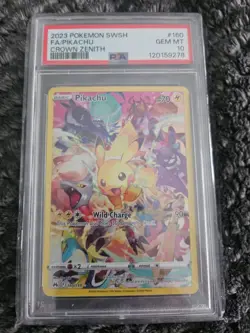 2023 Pokemon SWSH FA/Pikachu Crown Zenith 160/159 PSA 10 - Image 1