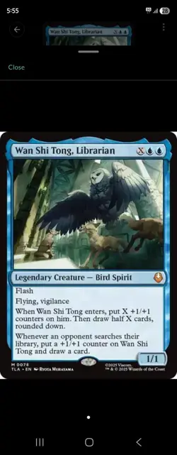 MTG - Avatar: The Last Airbender - Wan Shi Tong, Librarian (NM) Regular - Image 1
