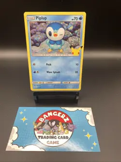 2021 Pokemon 25th Anniversary Mcdonalds Promo Holo Piplup 20/25 - Image 1