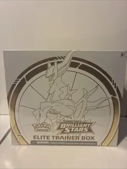 Pokemon TCG Sword Shield Brilliant Stars ETB Elite Trainer Box New Sealed 820650850127 - Image 1