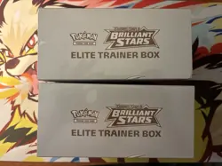 2X SEALED Pokemon Sword & Shield Brilliant Stars ETB Elite Trainer Box - Image 5