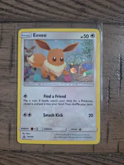 Pokemon Eevee SM184 Black Star Promo Cosmos Foil Holo - NEAR MINT - Image 1