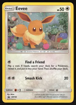 Eevee - SM184 - Cosmos Holo - Sun & Moon Black Star Promo - Pokemon Card - Image 1
