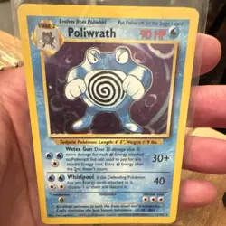 Poliwrath 13/102 Base Set Holo Rare 90 HP Stage 2 Pokemon TCG Card - Image 1