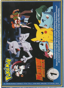 (NM) Charizard Pokemon Poketrivia MewTwo Movie Card Burger King Vintage 1999 - Image 2
