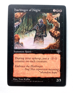 Harbinger of Night - Mirage Played- x1 MTG Magic the Gathering Card - Image 1