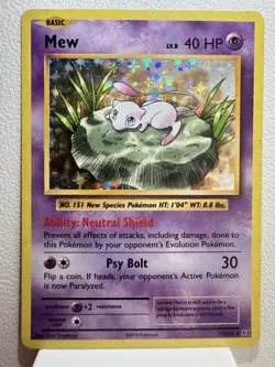 Mew 53/108 XY Evolutions Holo Foil Rare Pokemon Card LP Lightly Played - Image 2