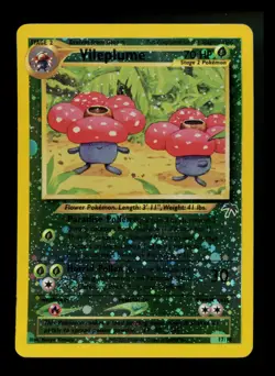 #2 Vileplume 17/18 Southern Islands 2001 Holo Rare SWIRL Pokemon Card TCG - Image 1