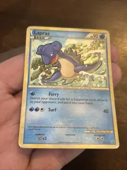 Pokemon Lapras HGSS14 Holo Promo – HGSS Black Star Old School 2010 Foil OG Card - Image 3