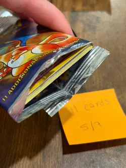 *OPEN* Pokemon Cards - Base Set - 1 Pack with 11 Cards - Trading Card Game - Image 3