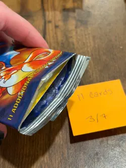 *OPEN* Pokemon Cards - Base Set - 1 Pack with 11 Cards - Trading Card Game - Image 3