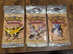 *OPEN* Pokemon Cards - Jungle Set - 3 Packs w/11 Cards Each - Trading Card Game - Image 1