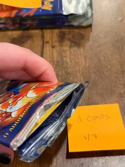 *OPEN* Pokemon Cards - Base Set - 1 Pack with 11 Cards - Trading Card Game - Image 3