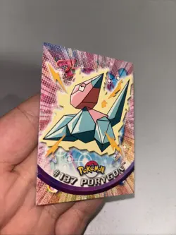 Porygon #137 Topps TV Animation Edition Blue Logo Pokemon Card Vintage TCG - Image 1