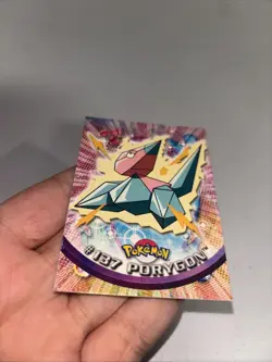 Porygon #137 Topps TV Animation Edition Blue Logo Pokemon Card Vintage TCG - Image 2