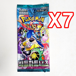 7+1 PACKS Battle Partners(Journey Together) Pokemon Cards Booster Sealed KOREAN - Image 2